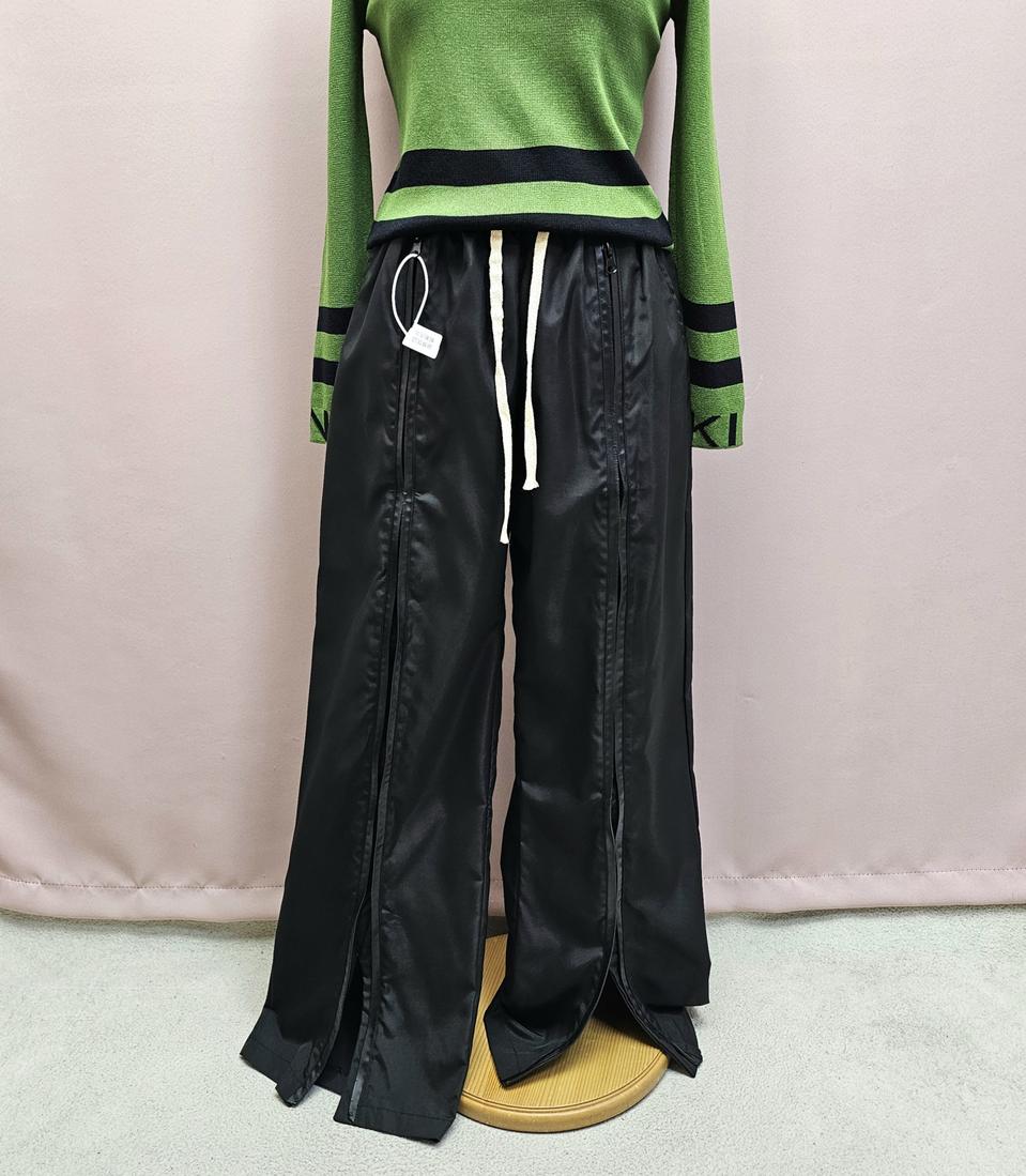 (새상품) 앞지퍼 라인 밴딩 팬츠