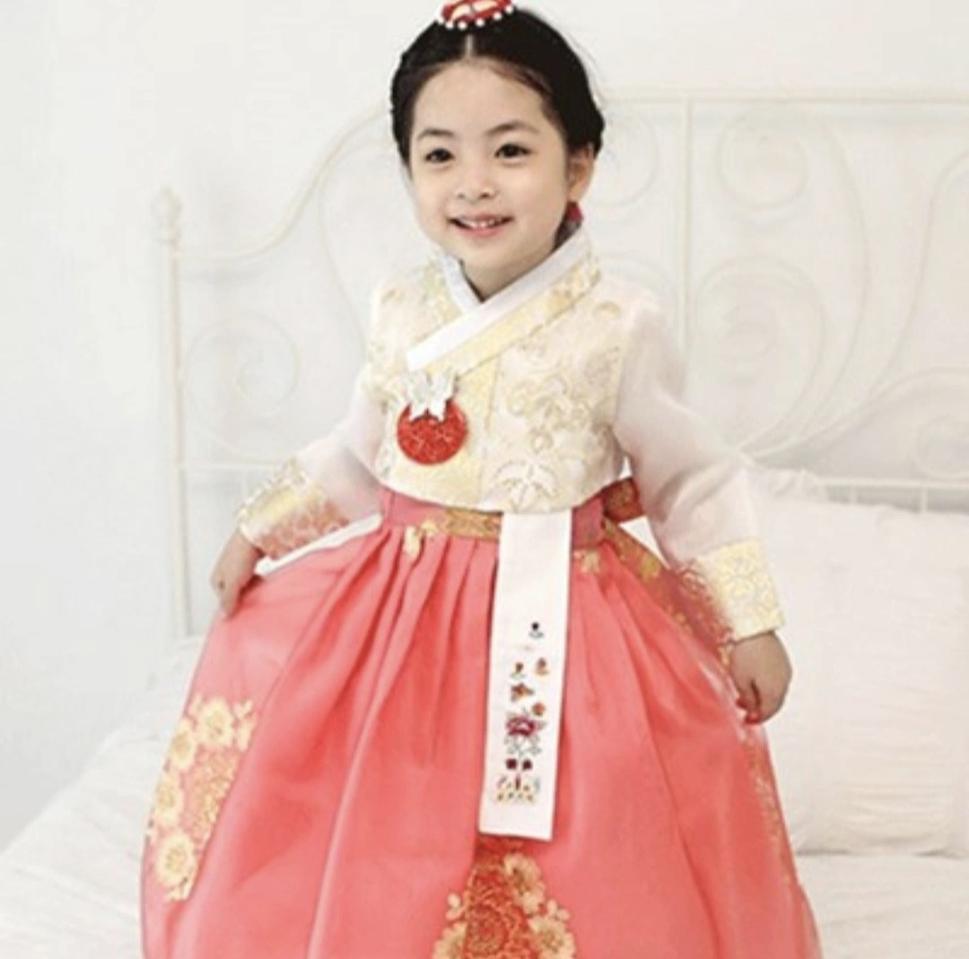 여아 한복 8호(한복 머리띠+캉캉속치마)