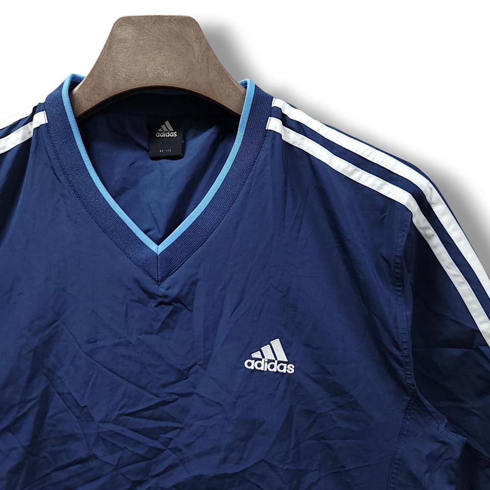 [M-L] 아디다스 네이비&화이트라인 퍼포먼스 원드브레이크 웜업