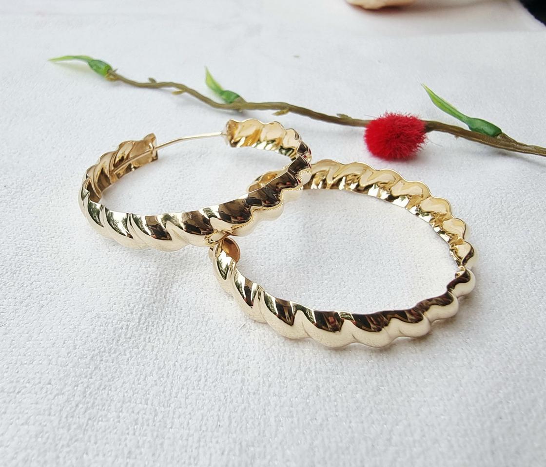 14k  큰 링 귀걸이