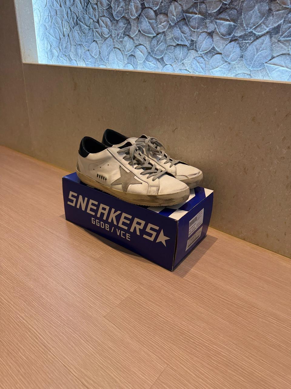 [43] 골든구스 슈퍼스타 화이트 블랙탭