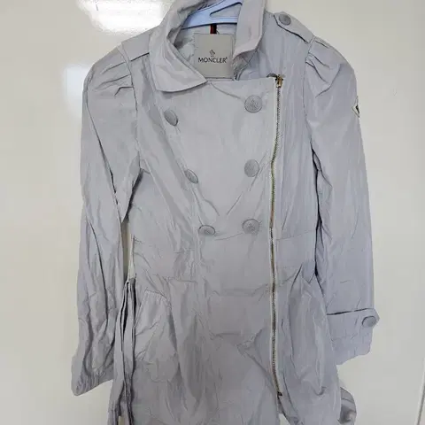 몽클레어 여성 트렌치코트 그레이