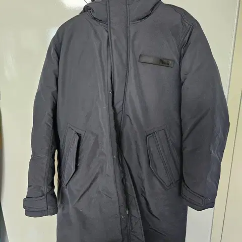 푸마 블랙 패딩 코트 L
