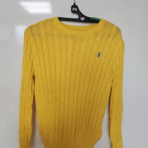 폴로 랄프로렌 케이블 니트 옐로우 s