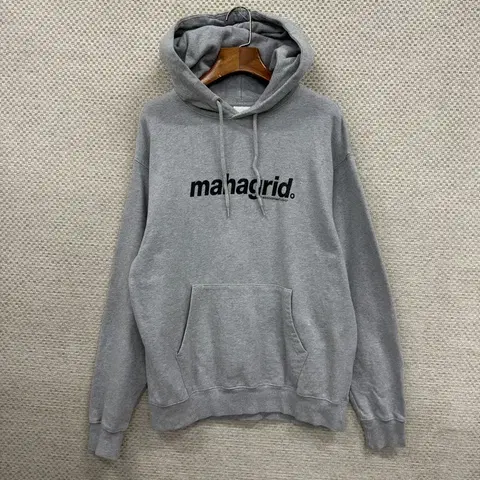 마하그리드 프린팅로고 캐주얼 후드티 100 D10212