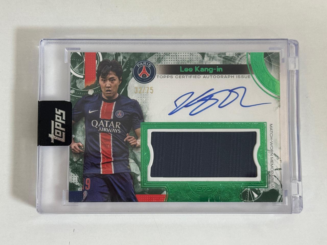 2025 탑스 친필싸인 오토 &실착 저지 75장 한정 PSG 이강인