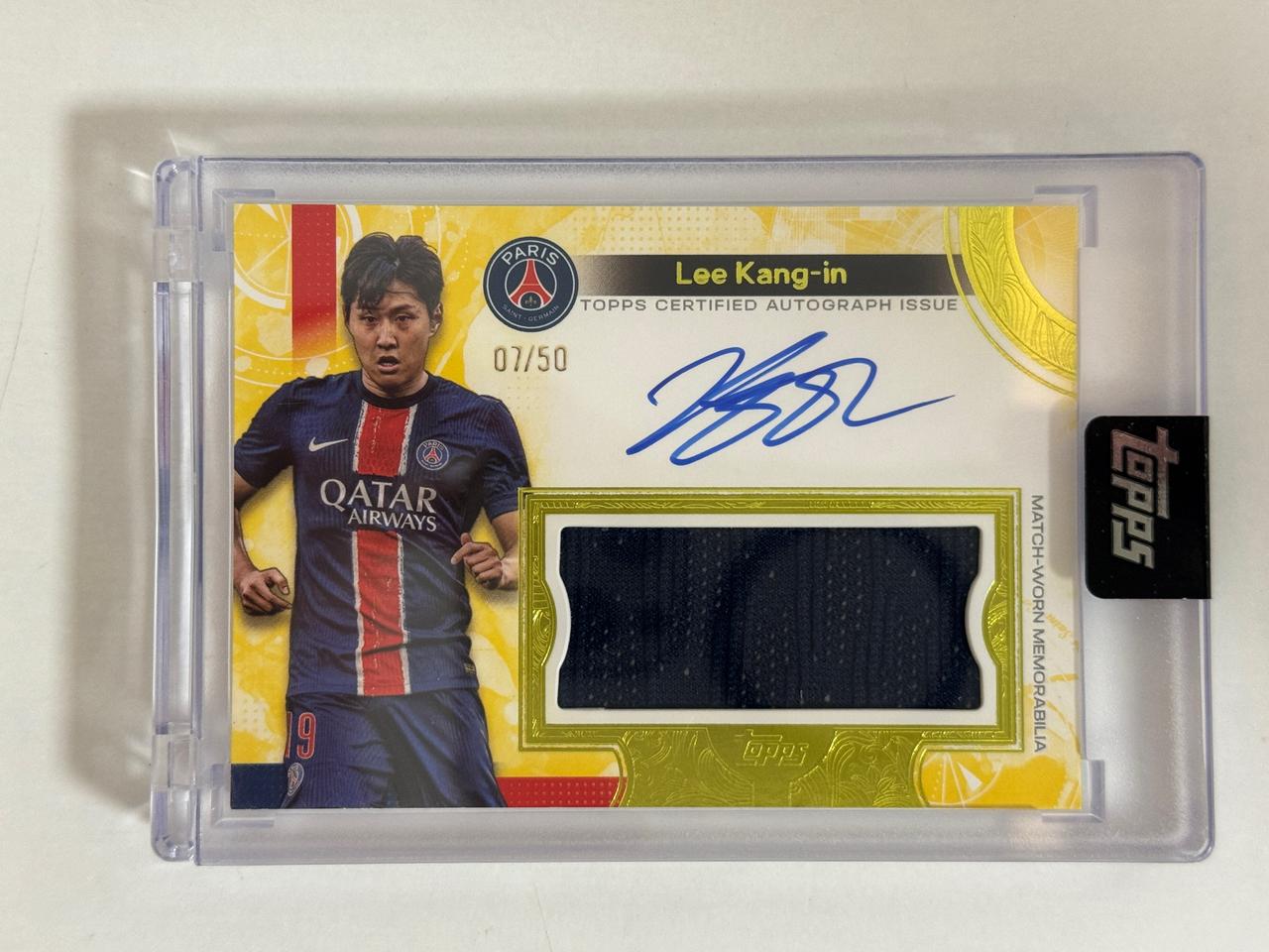 2025 탑스 친필싸인&실착저지 50장 한정 이강인