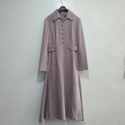 85) 바바패션 아이잗컬렉션 신형 고급 헤링본 싱글 플레어 실크 원피스