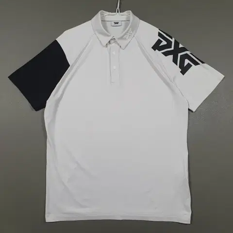 100 (L) PXG 골프 신형 21FW 배색 반팔 카라티 폴로 셔츠