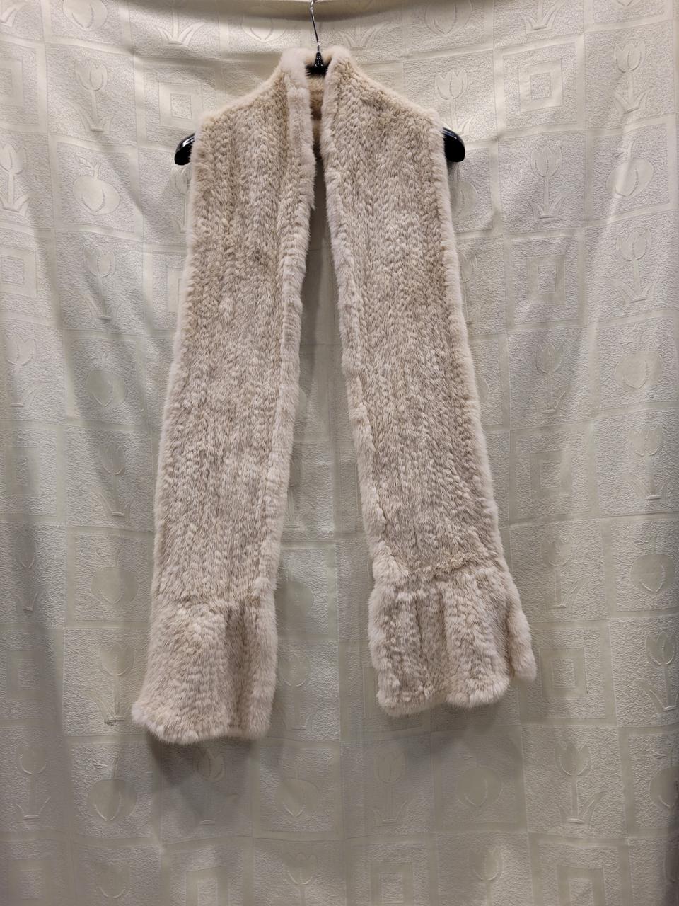 웅가로 ungaro 밍크 목도리 아이보리