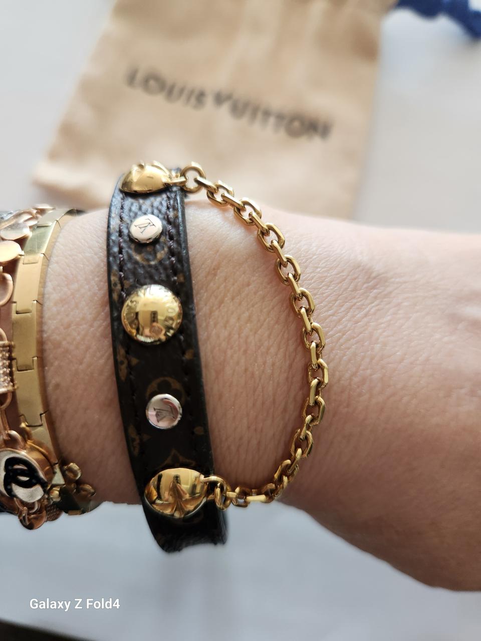 루이비통 모노그램 가죽팔찌