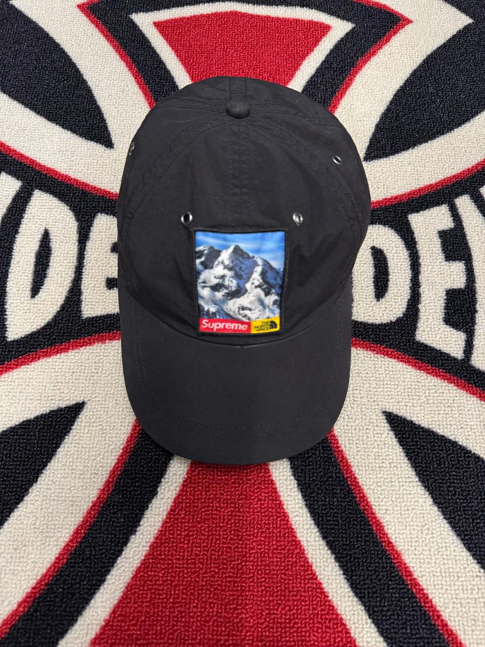 슈프림 노스페이스 콜라보레이션 설산 나일론 캡 블랙 검정 6패널 FW17