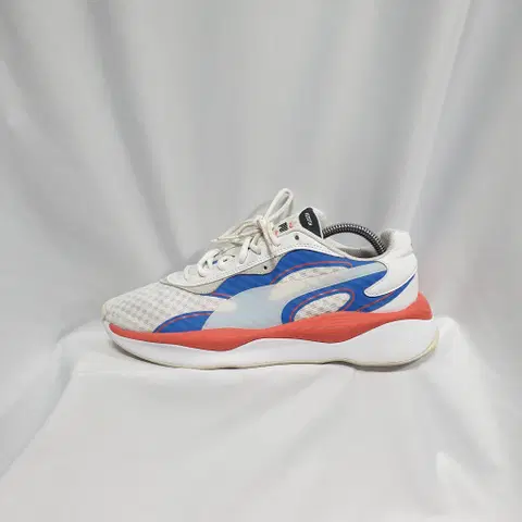 빈티지하서 275 푸마 RS 퓨어 비전 화이트 팰리스 블루 스니커즈