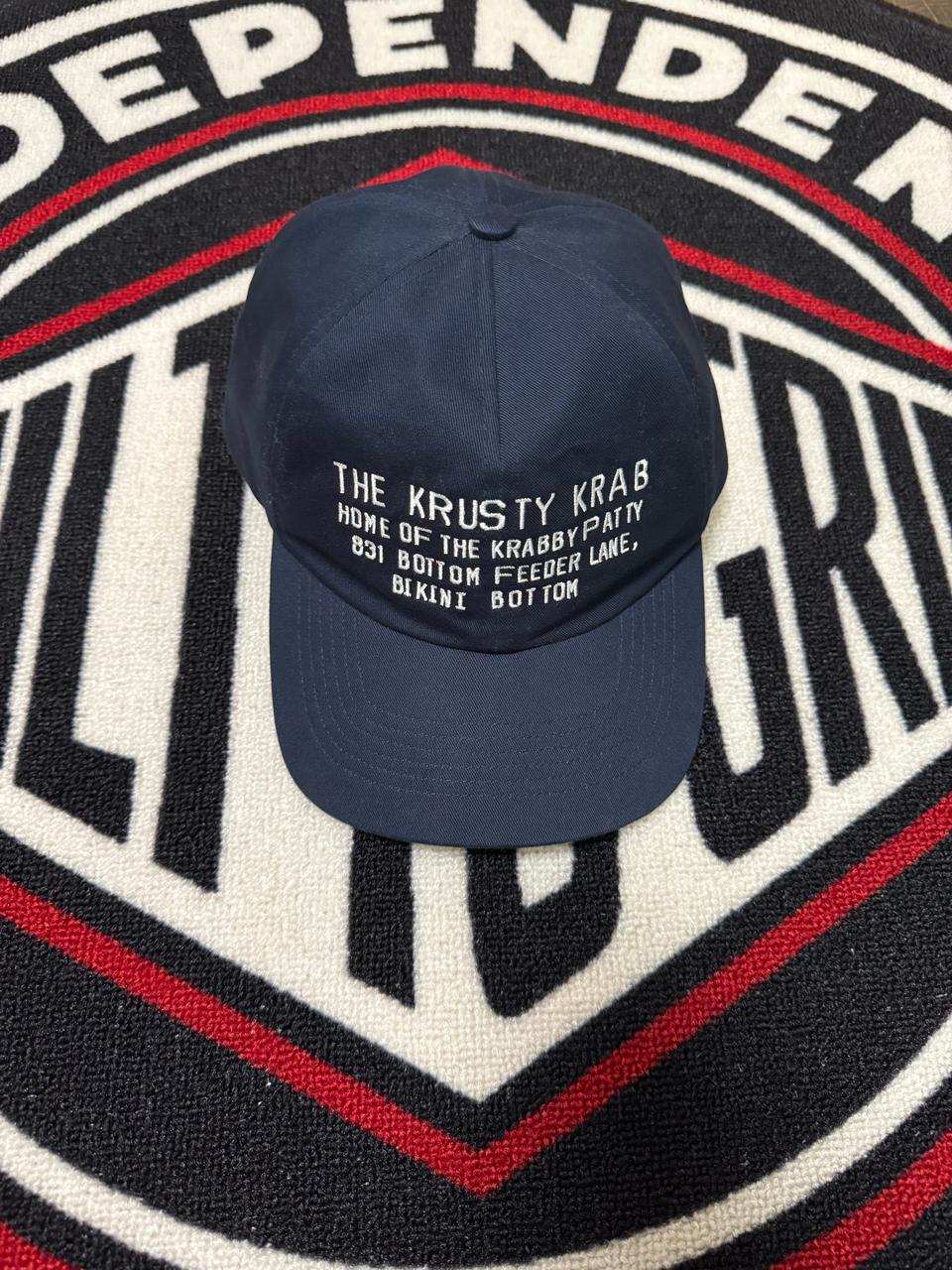 유니클로 CPFM 스폰지밥 콜라보레이션 프로텍션 볼캡 네이비