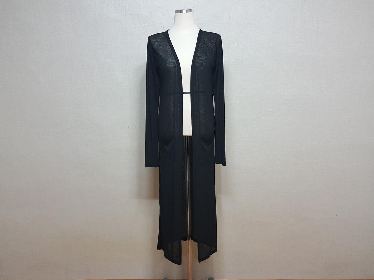 미착용)사방스판 시스루 오픈 롱 여성 가디건 55-55반