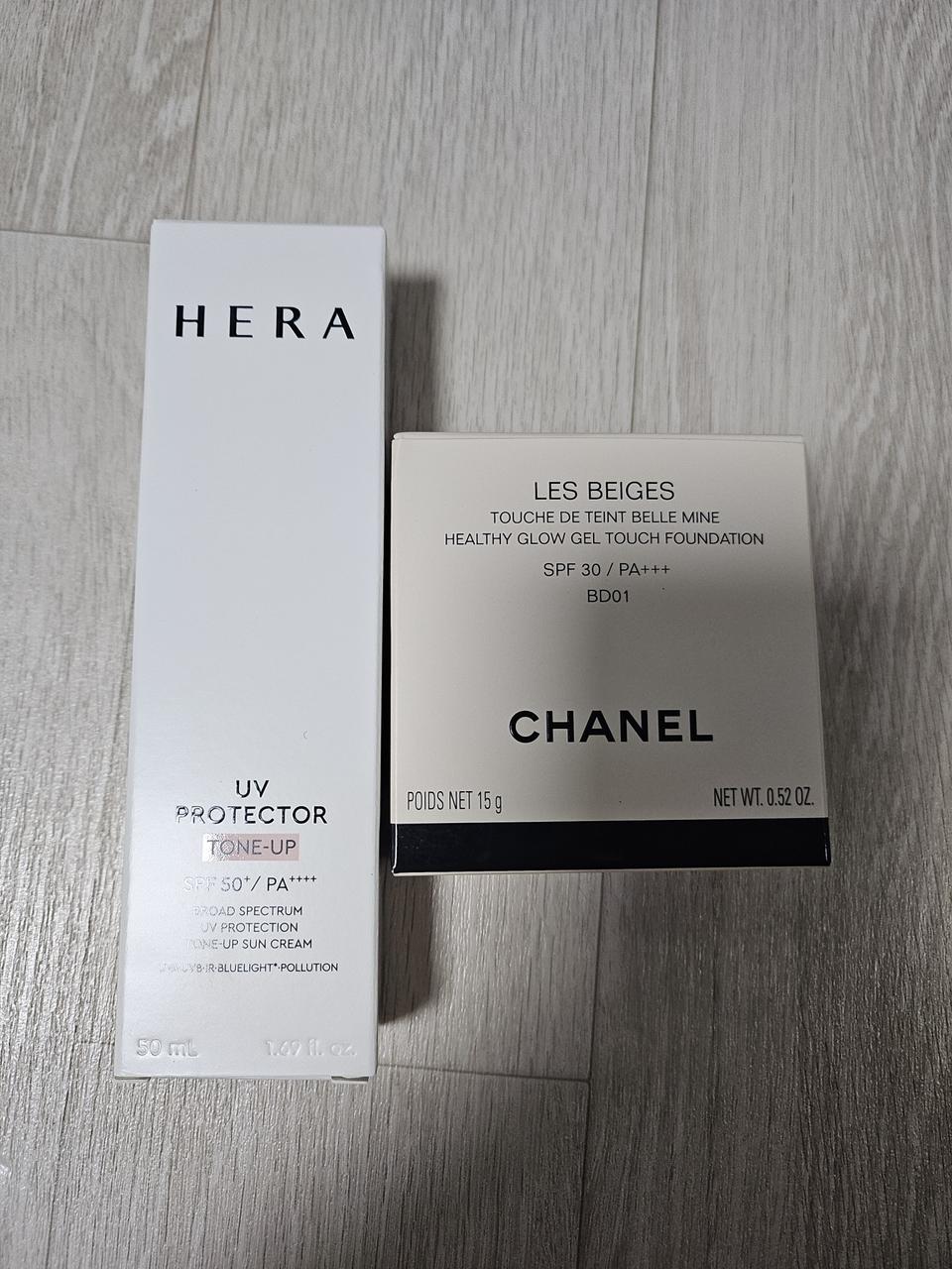 샤넬 파운데이션.  헤라 선크림