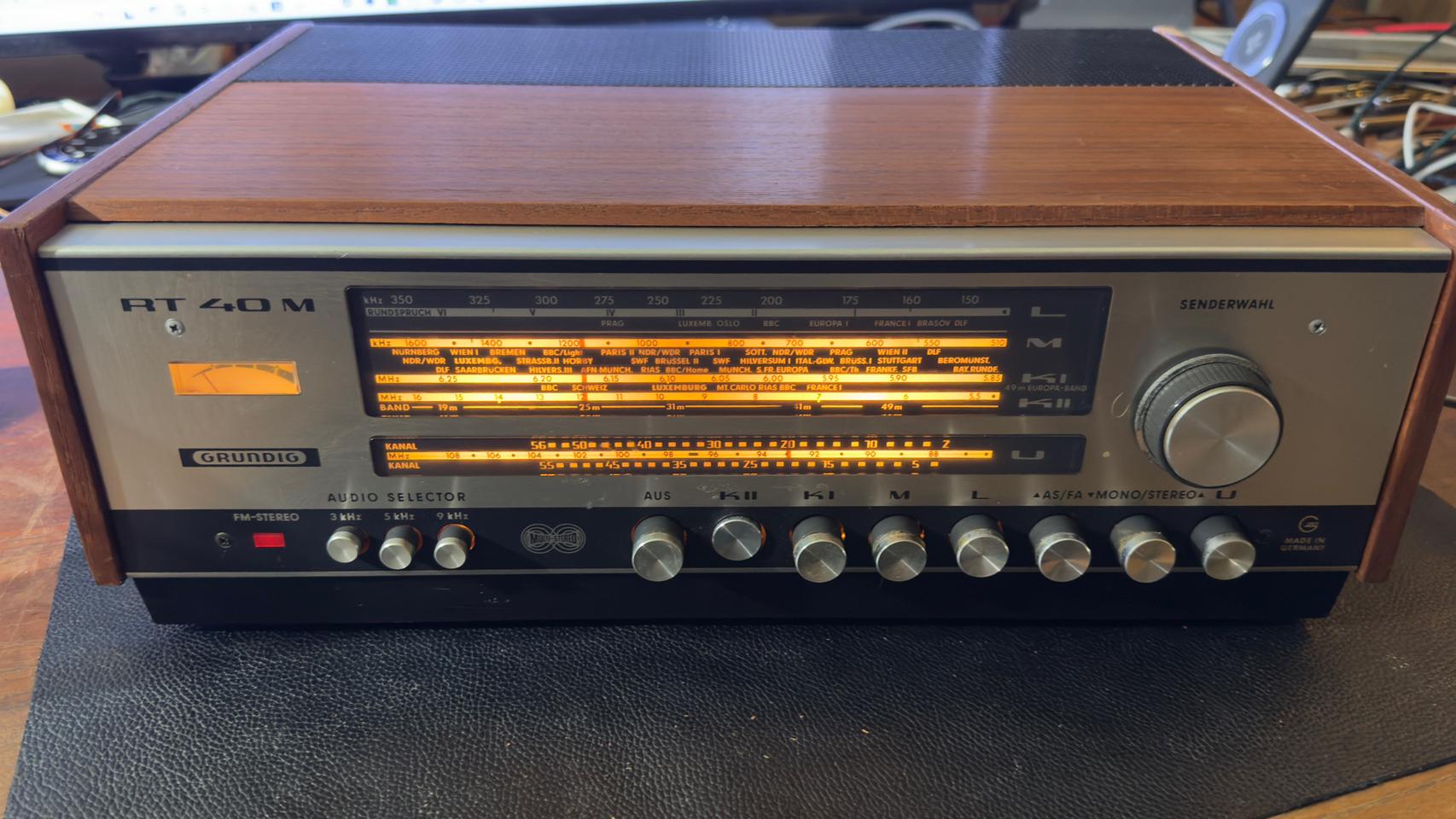 GRUNDIG RT40M 그룬딕 튜너. 레트로 앤틱 오디오