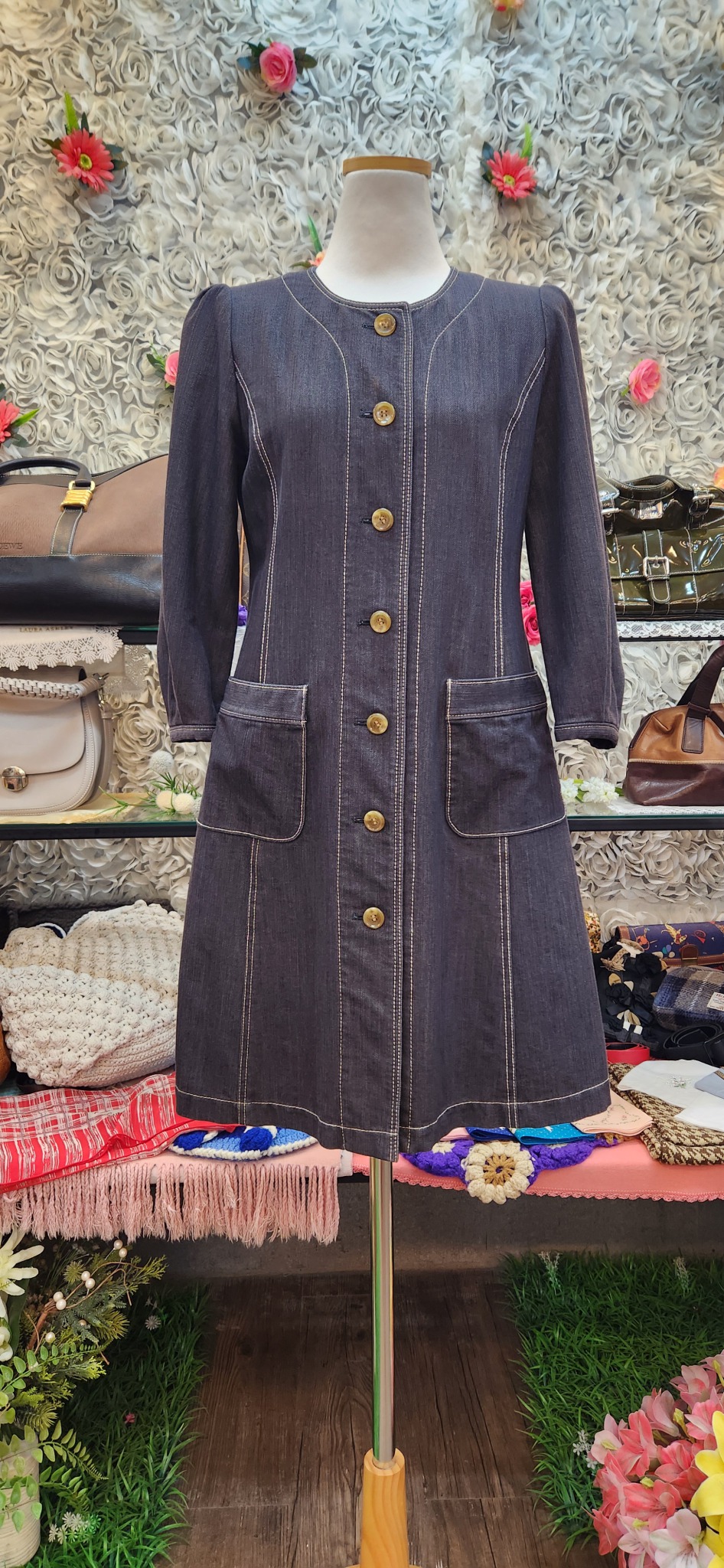 GEORGES RECH PARIS 데님 원피스 (55)