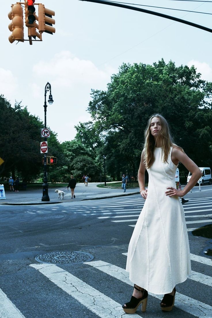 빅사이즈 자라 프레이드 언밸런스 원피스