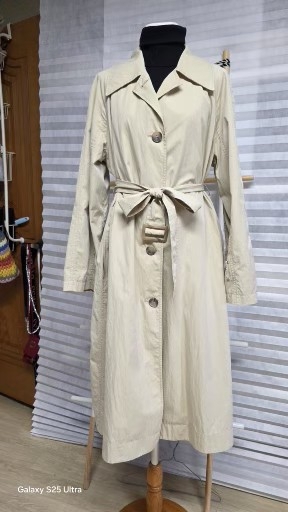 온앤온 베이지 롱 트렌치 코트