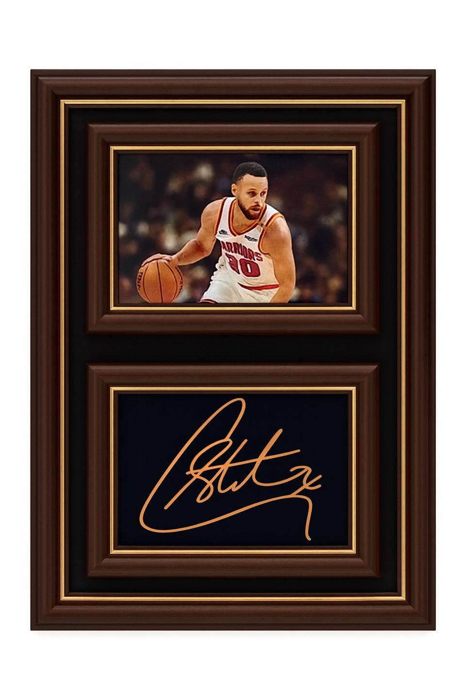  미국 NBA 스테판 커리 사인 & 사진 액자 (24×33cm)
