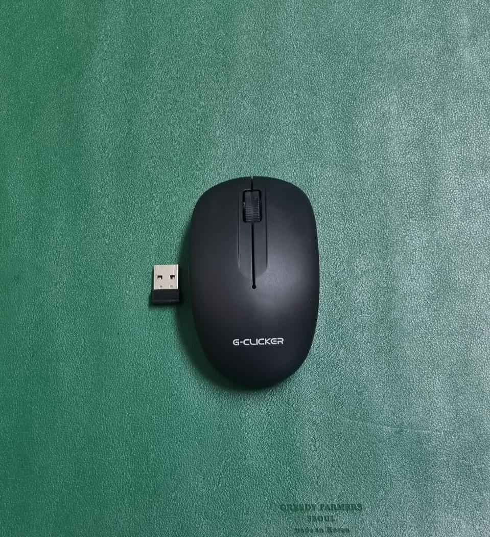 지클릭커 GM-W3000 무소음 무선 마우스 블랙 색상