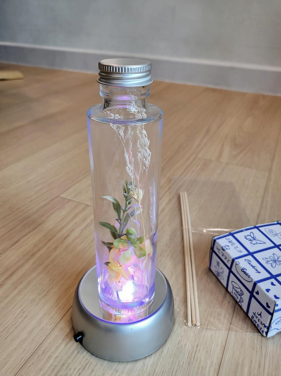 연말할인>새상품] 프리저브드플라워 디퓨저,무드등 세트