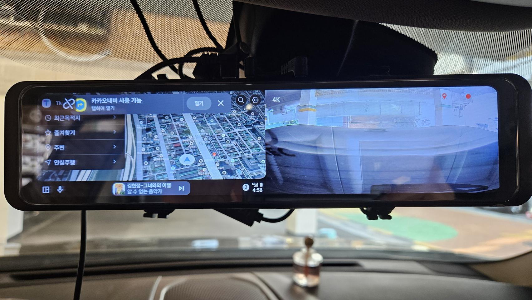 12인치안드로이드 룸미러블랙박스  전.후방 카메라 풀셋