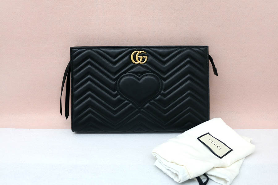 정품) 구찌GG마몽 클러치백448450