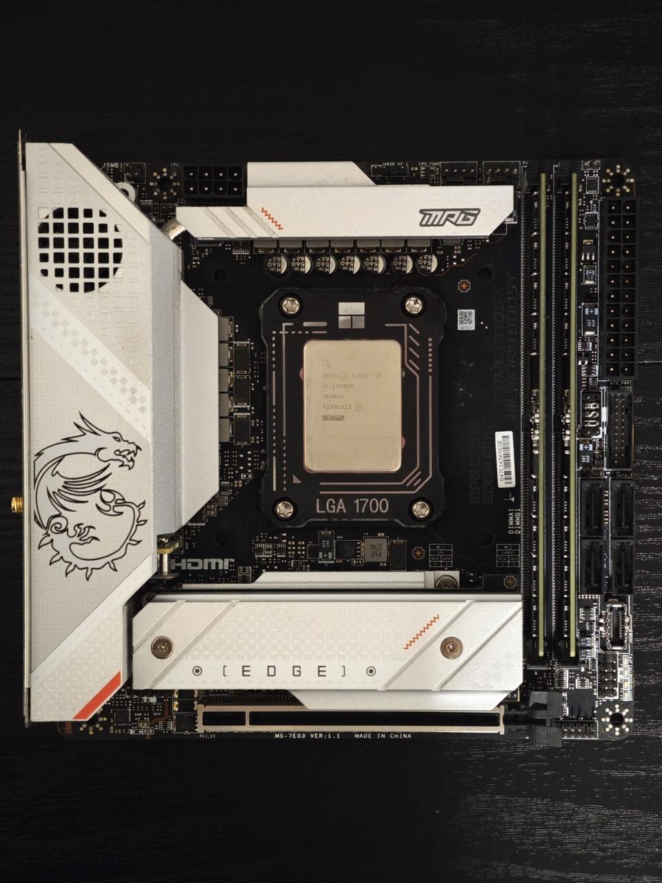 MSI Z790i + i9-13900K + 32GB DDR5 2