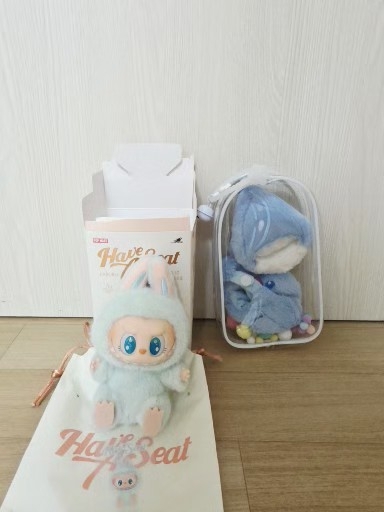 라부부 나랑놀자 쿠쿠(투명케이스+상어 옷)