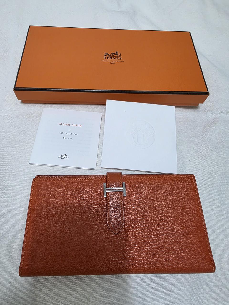 에르메스 베안 장지갑 정품