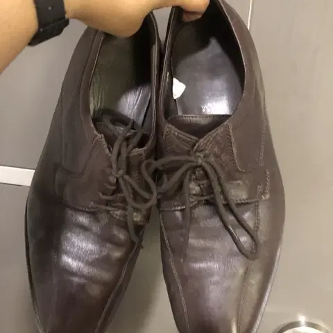 280-285갈색 남성용 가죽 구두 제옥스 45