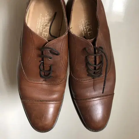 7 바커 브라운 남성 가죽 구두 260