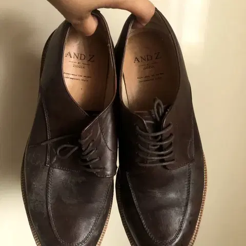 앤드지 ZIOZIA 남성 갈색 구두 270