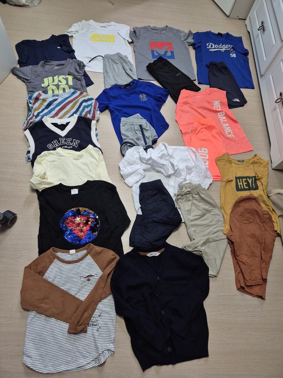 남아 120 여름 뉴발란스 외 일괄 상하복 세트