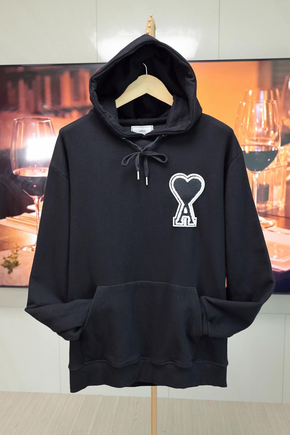 아미 하트로고 후드 공용 오버핏L~XL