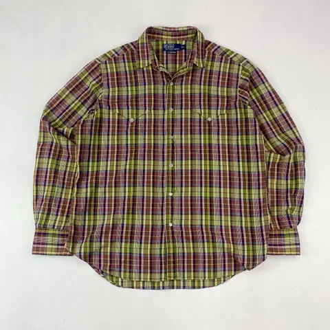 폴로 포켓 체크 웨스턴 셔츠 (100)