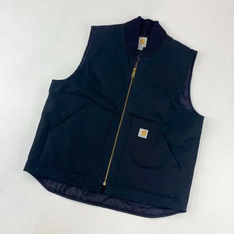 칼하트 포켓 블랙 워크 베스트 자켓 (100)