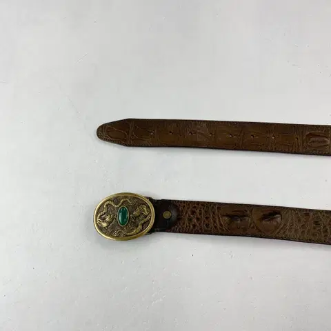 빈티지 레더 버클 벨트