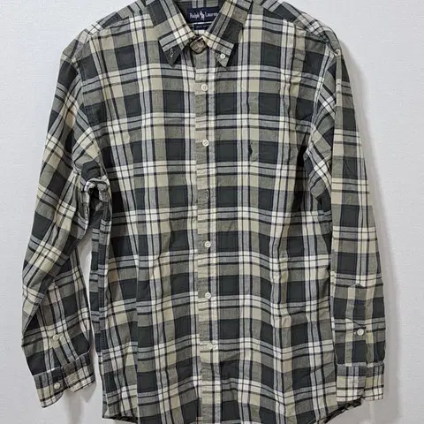 빈티지 폴로 랄프로렌 남성용 체크 셔츠 95