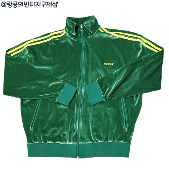 널디 올드스쿨 빈티지 벨벳 져지 자켓