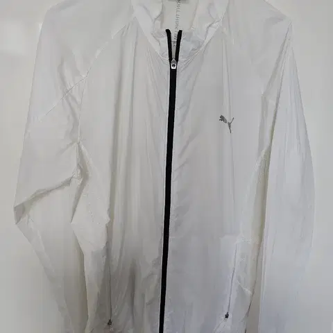 푸마 여성용 화이트 바람막이 자켓 XL
