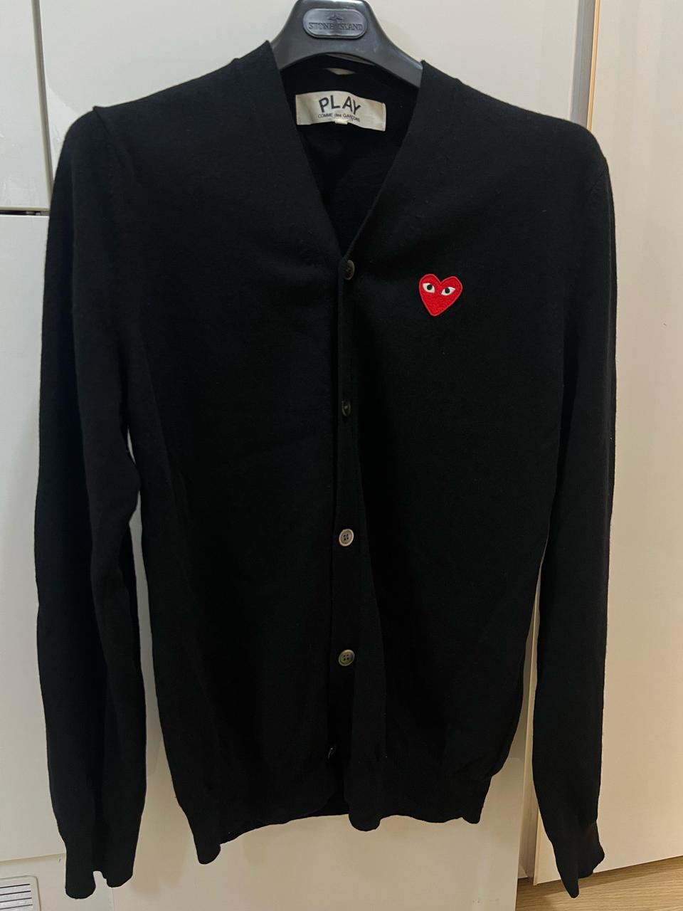 꼼데가르송 블랙가디건 xl