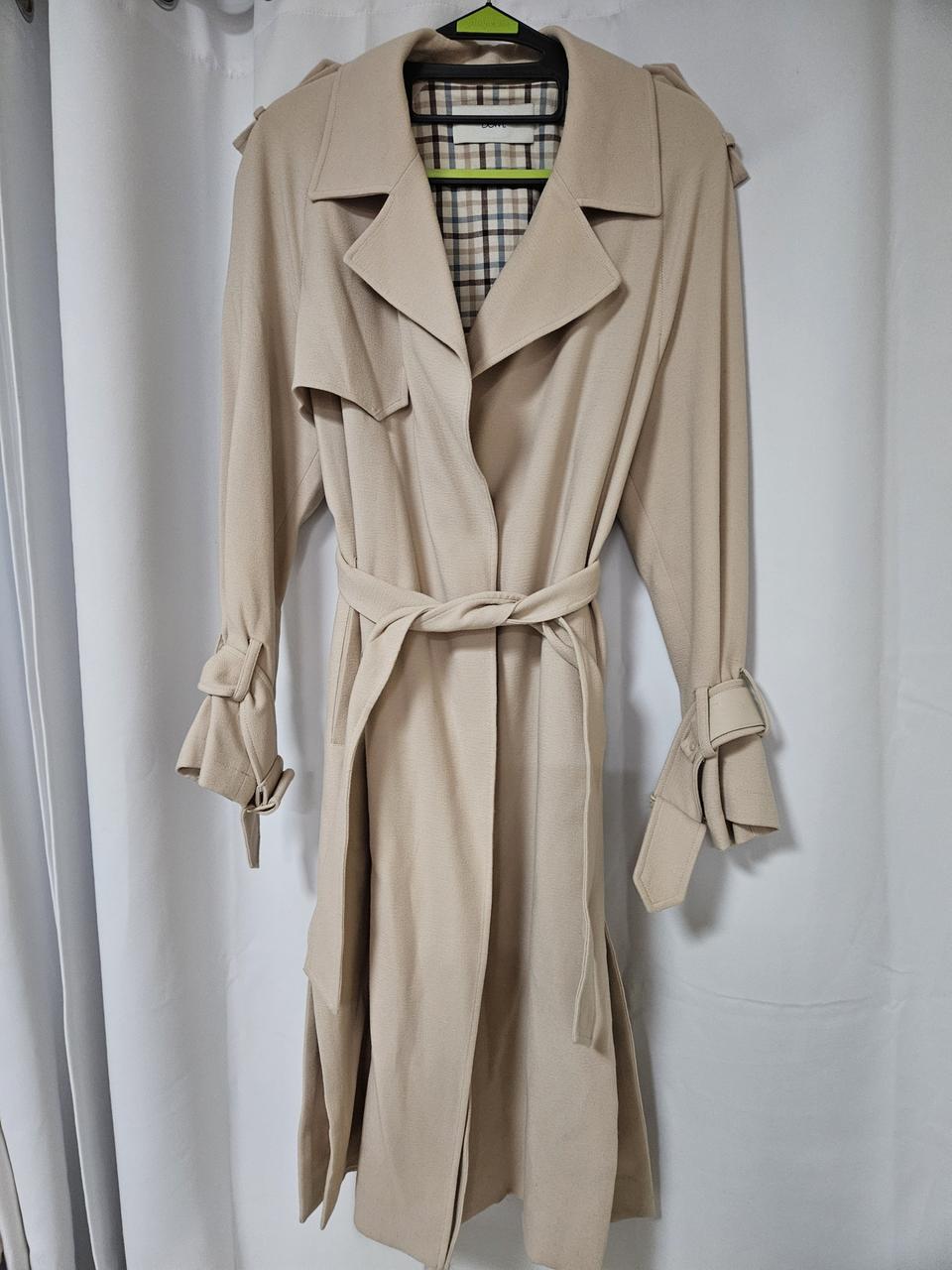듀엘 루즈핏 트렌치코트