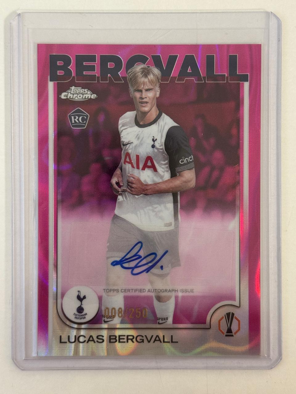 탑스 토트넘 루키 루카스 베리발 오토 5장 랏