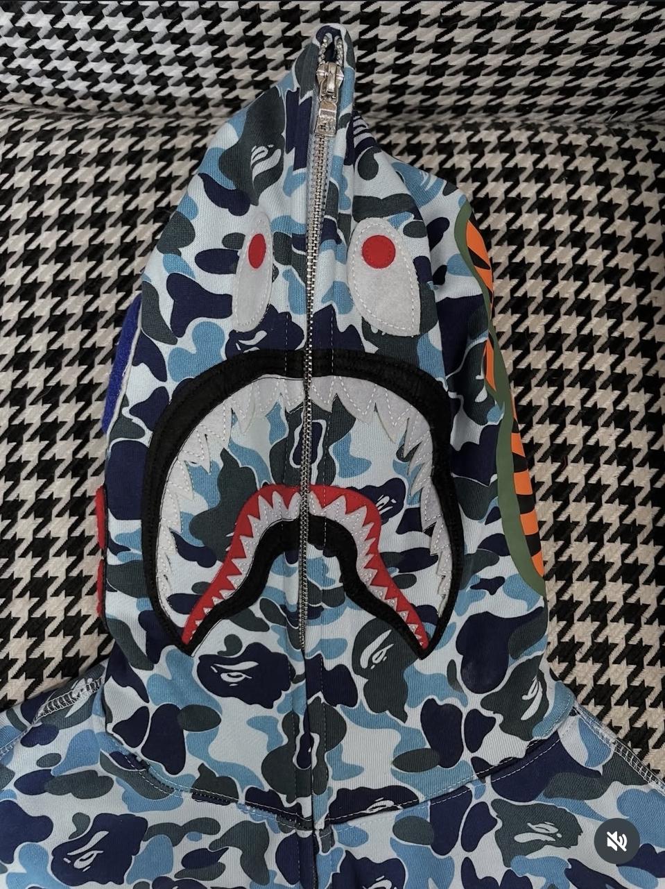 베이프 ABC 카모 청계 후드집업