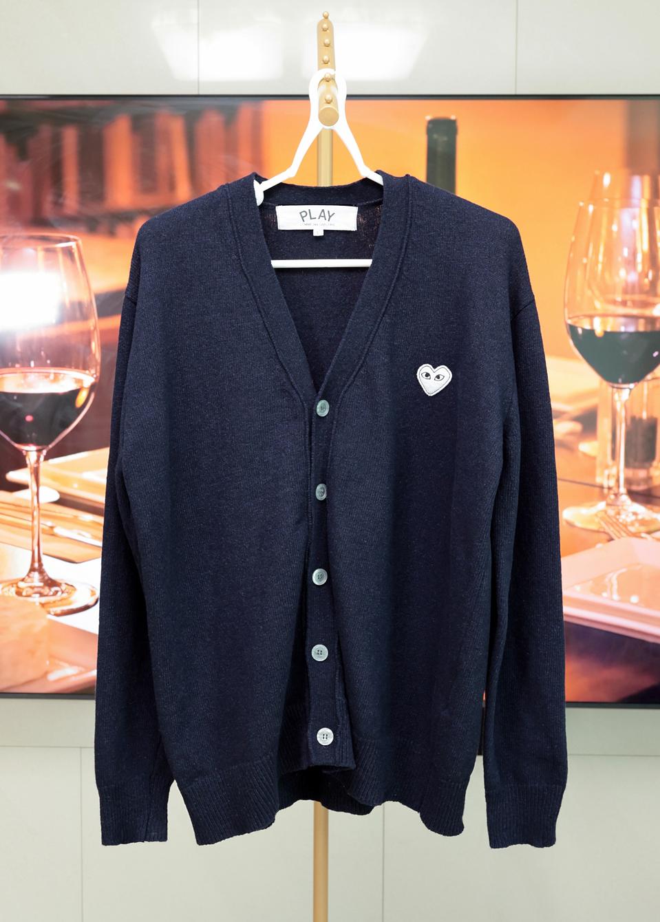 꼼데가르송 가디건 남녀공용 루즈핏 L