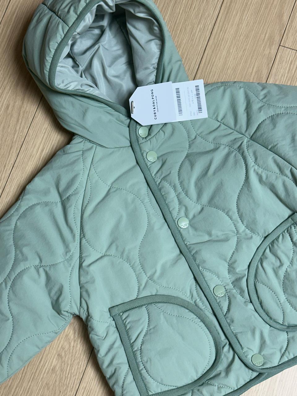 큐피앤 달퐁 경량패딩 100 새상품