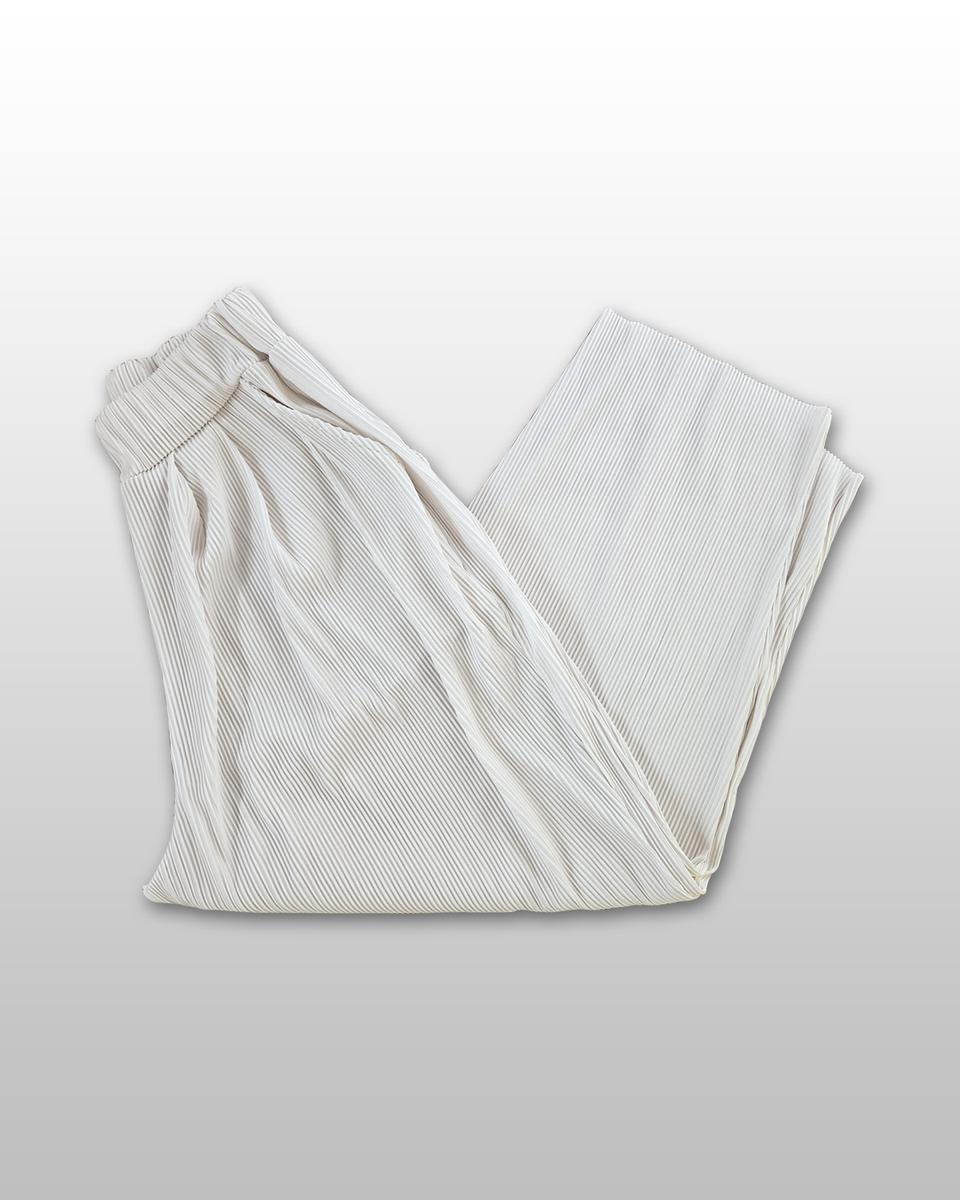 carino 카리노 화이트 플리츠 팬츠
